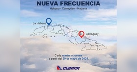 Cubana de Aviación incrementa vuelos entre La Habana y Camagüey